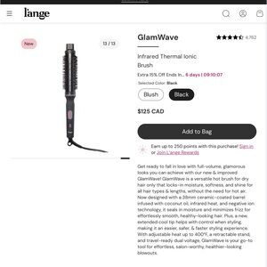 GlamWave Infrared Thermal Ionic Brush NEW